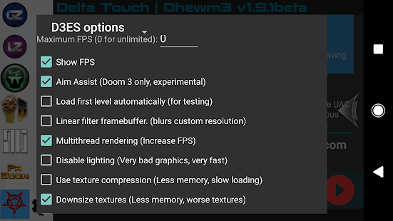 Delta Touch [8 x Doom engines] Captura de pantalla