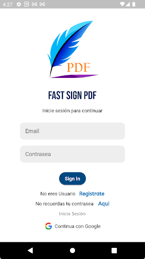 Android application Fast Sign PDF: Firma PDF screenshort