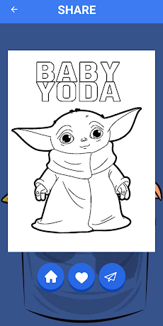 Baby Yoda Coloring Bookのおすすめ画像4