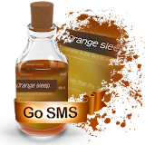Orange sleep S.M.S. Theme icon