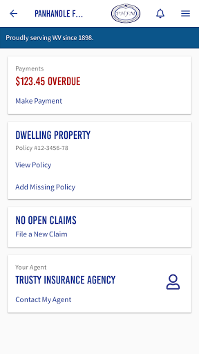 Android application Panhandle Insurance screenshort