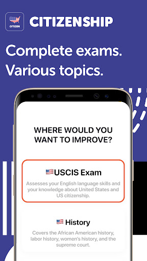 Android application Citizen Test 2023 screenshort