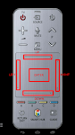 screenshot of Touchpad remote for Samsung TV