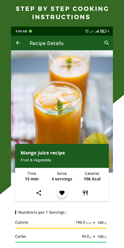 Fruit Vegetable Juice Recipes Screen 3