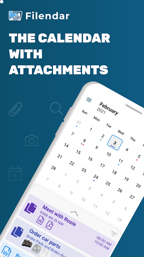 Android application Filendar – Files in a calendar screenshort
