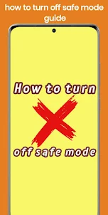 How to turn off safe mode