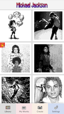 #1. Michael Jackson Number Pixel (Android) By: Nanamesh