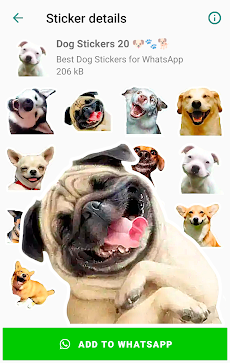 Dog Stickers for WhatsAppのおすすめ画像5