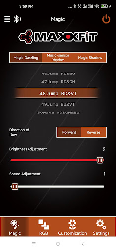 Android application MAXXFIT screenshort