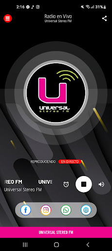 Android application Universal Stereo screenshort