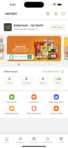 DailyFresh Merchant Screen 3