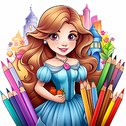 Imagen de ícono de Princess Coloring for Girls