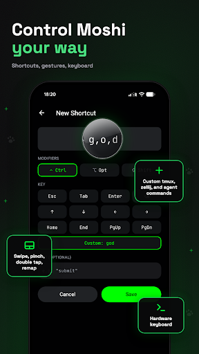 Moshi: SSH & MOSH Terminal screenshot 6
