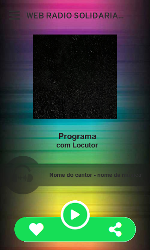 WEB RADIO SOLIDARIA Screenshot