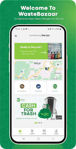 Android application WasteBazaar screenshort