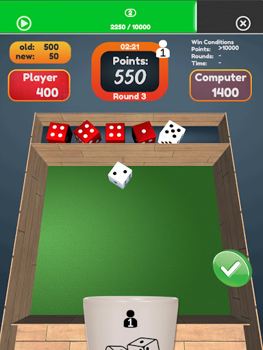 10000 Dice Farkle King 3D Screen 2