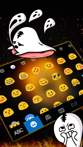 Fiery Ghost Skull Theme Screen 3