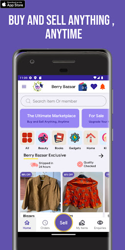 Android application Berry : Sell & Buy Clothes screenshort