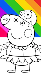 Peppo Piglet Coloring Book