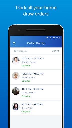 Android application Mobile Phleb screenshort