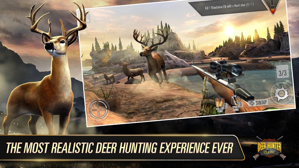 DEER HUNTER CLASSIC 3.14.0 APK + Mod (Unlimited money) for Android