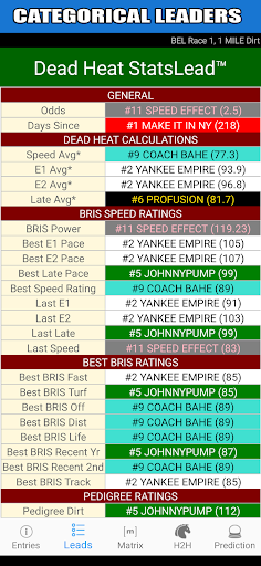 Dead Heat: Horse Racing Tools Screen 2