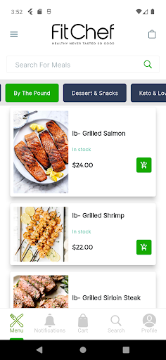 Android application Fit Chef Meals screenshort