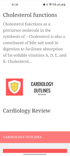 Cardiology Outlines