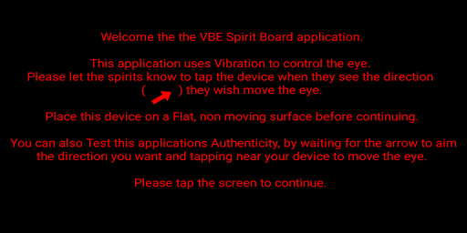Android application SPIRIT BOARD screenshort