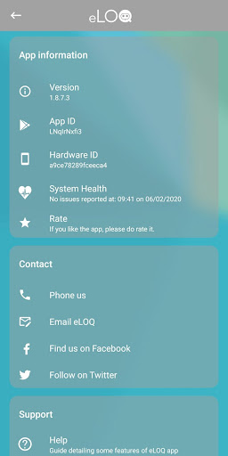 eLOQ Screen 2