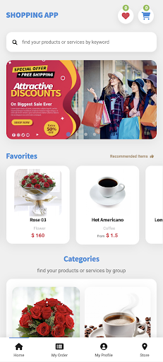 Android application Shopping POS screenshort