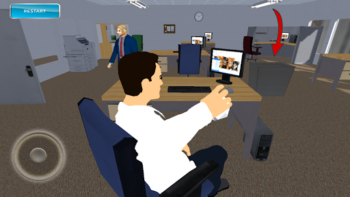 Android application Bored Officer Paper Throw screenshort