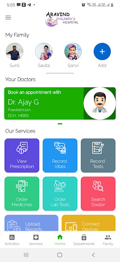 Android application Aravind Children's Hospital screenshort