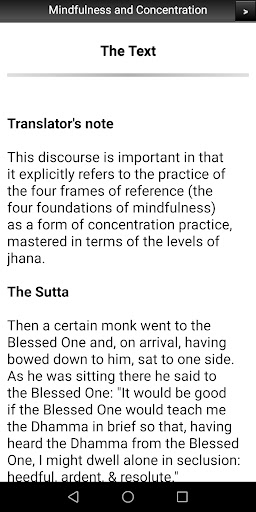 Mindfulness and Concentration Screen 2