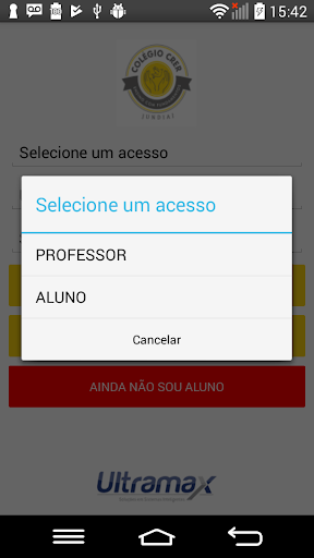 Android application Colégio Crer screenshort