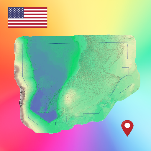 White Sands Offline Topo Map logo