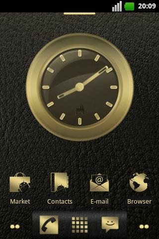 Gold Clock Widget Screenshot 2 - AppWisp.com