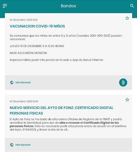 Fonz Informa Screen 2