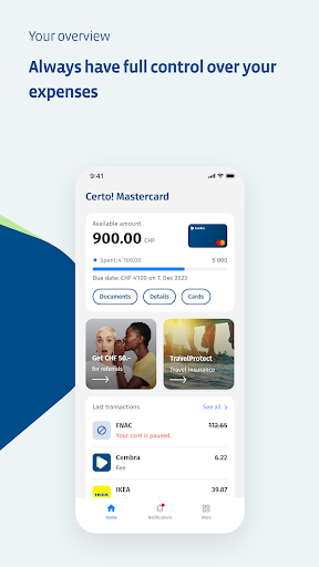 Cembra App Screen 2