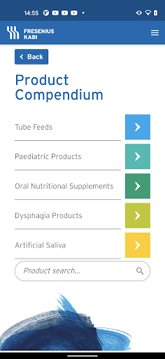 Fresenius Kabi Enteral App Screen 3
