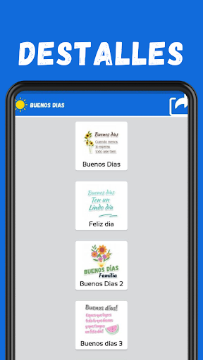 Stickers de Buenos Días Screen 2