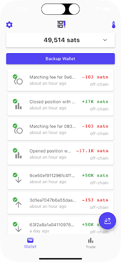 Android application 10101 Regtest (Demo) screenshort