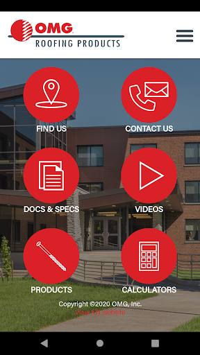 Android application OMG Roofing screenshort