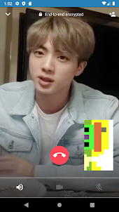 Jin BTSV video call and chat