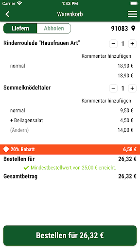 Restaurant zur Grünen Au Screen 2