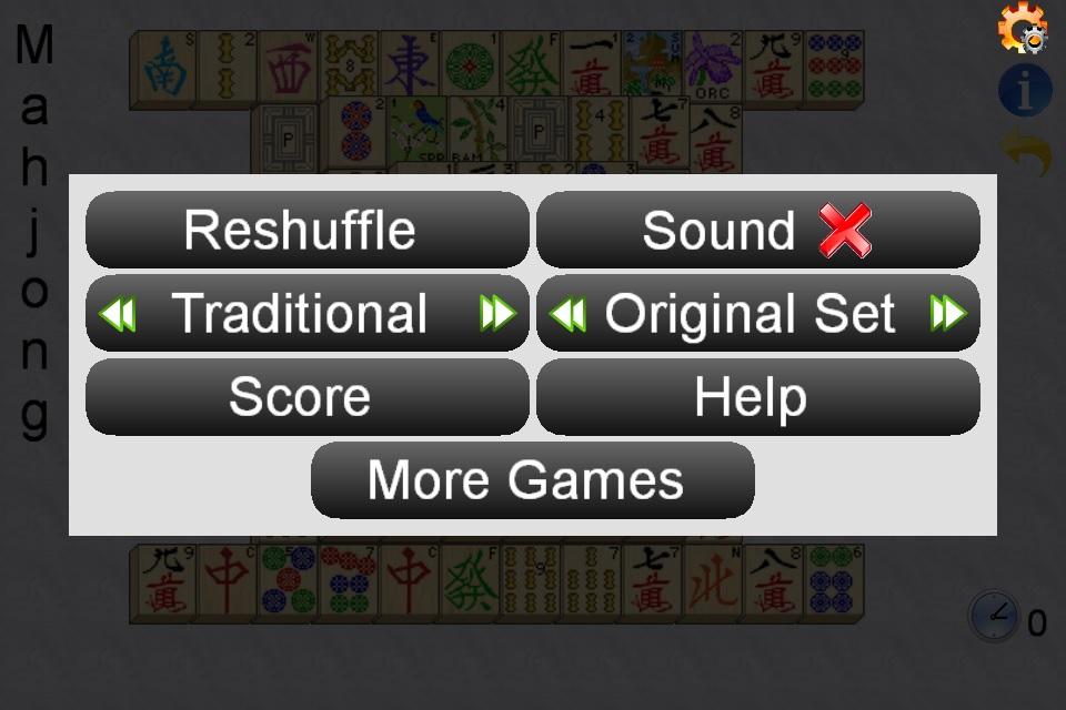 Android application Mahjong Solitaire screenshort