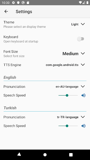 English Turkish Translator Screen 3