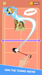 Tennis Cat - Funny Meme Cat 1.0 APK + Мод (Unlimited money) за Android