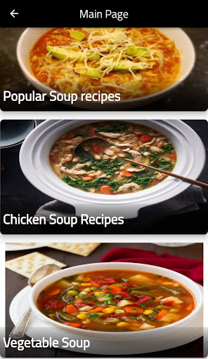 Soup recipes Screen 2