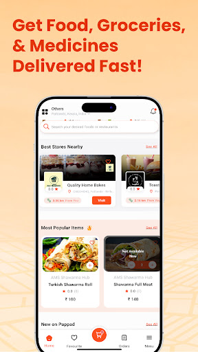Pappad – Delivery App Screen 2
